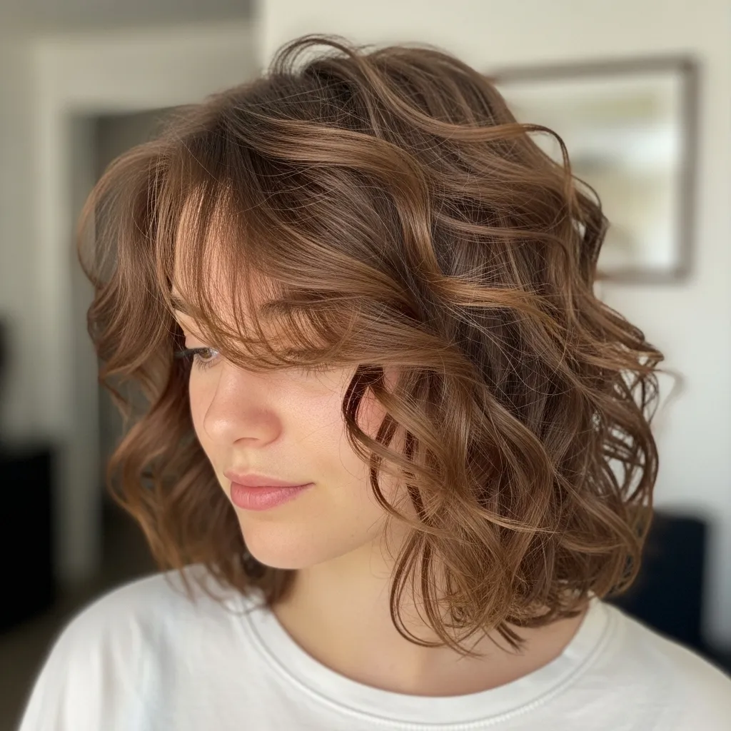 Jeremy Allen White’s Medium-Length Tousled Curly Hairstyle
