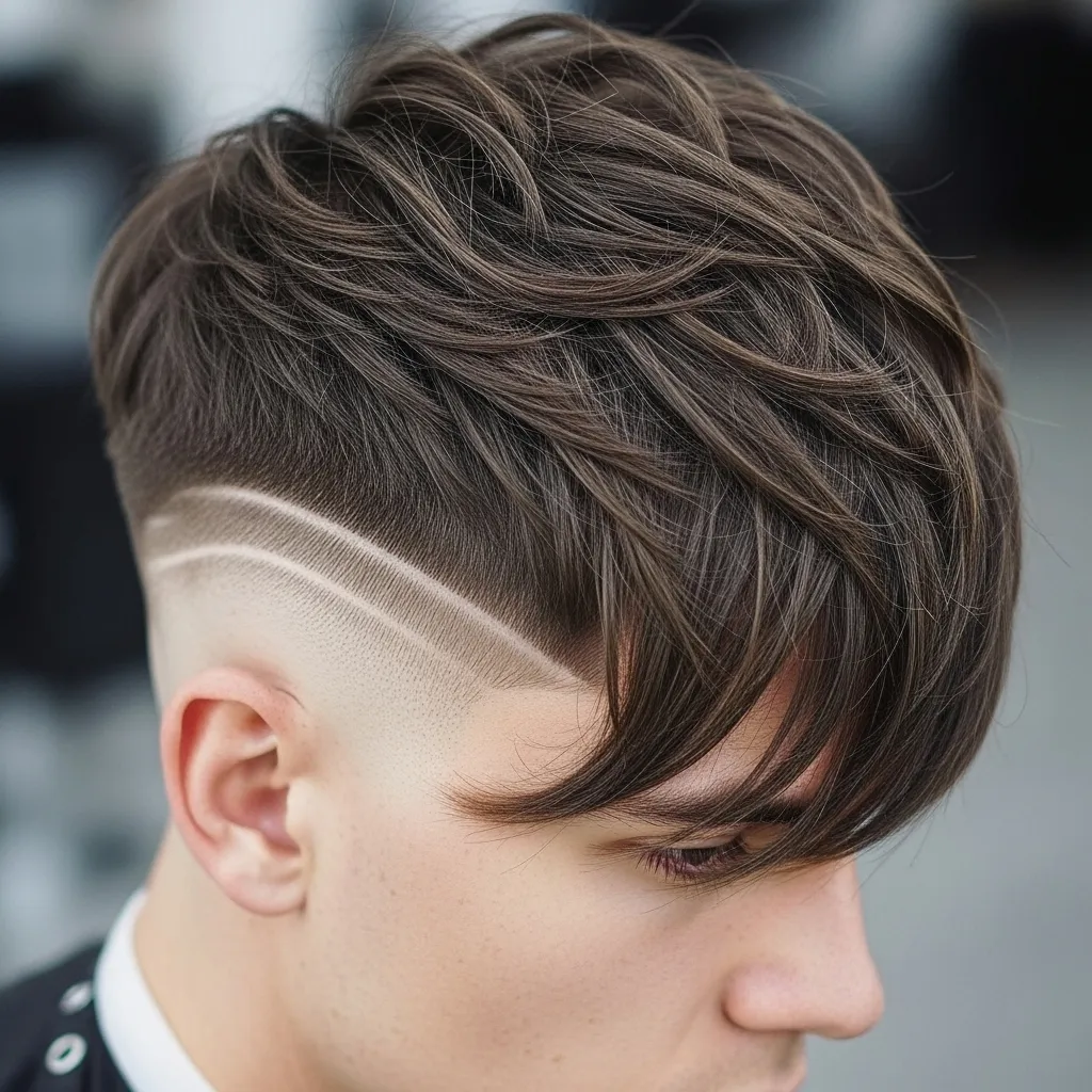 Undercut Wolf Cut with Bangs
