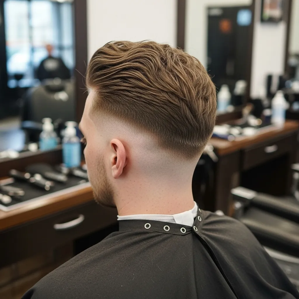 Mid Fade V Cut