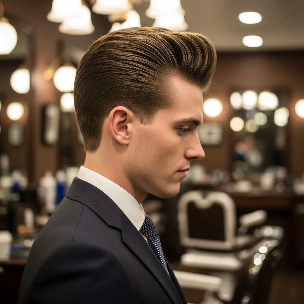The Pompadour men haircut