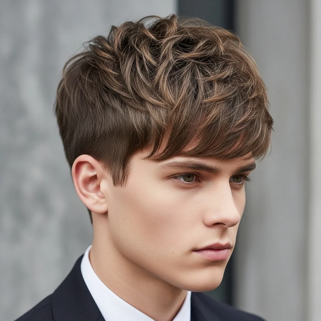 Layered Wolf Cut with Textured Top