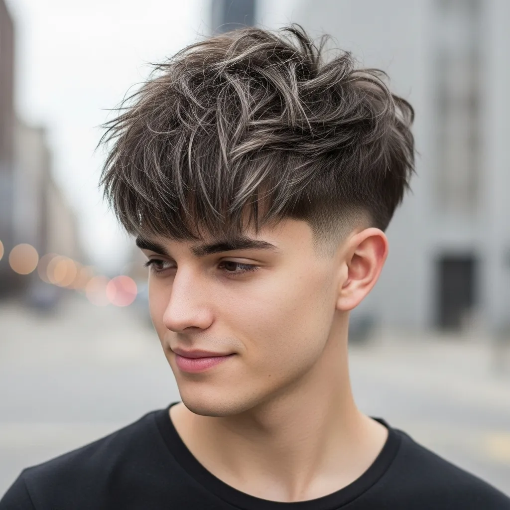 Short Wolf Cut with Textured Fringe