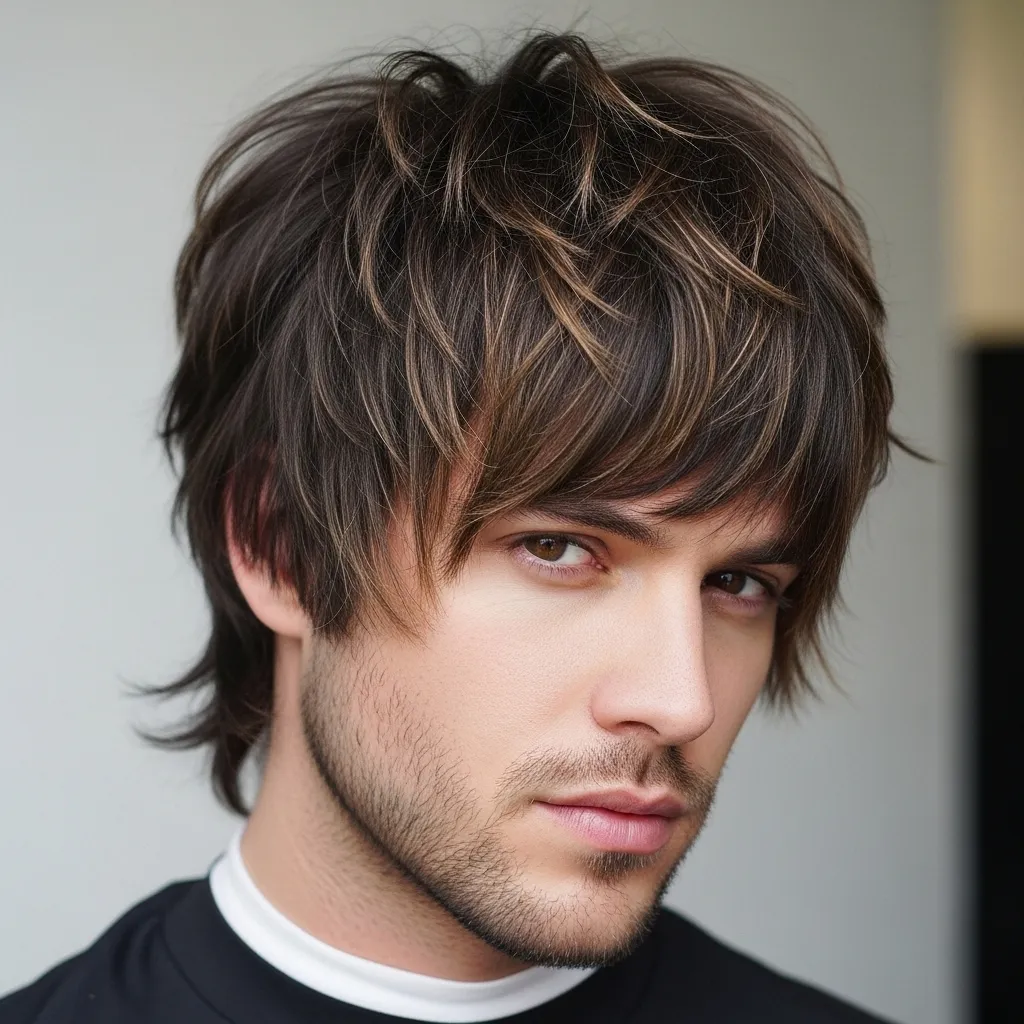 Wolf Cut with Choppy Bangs