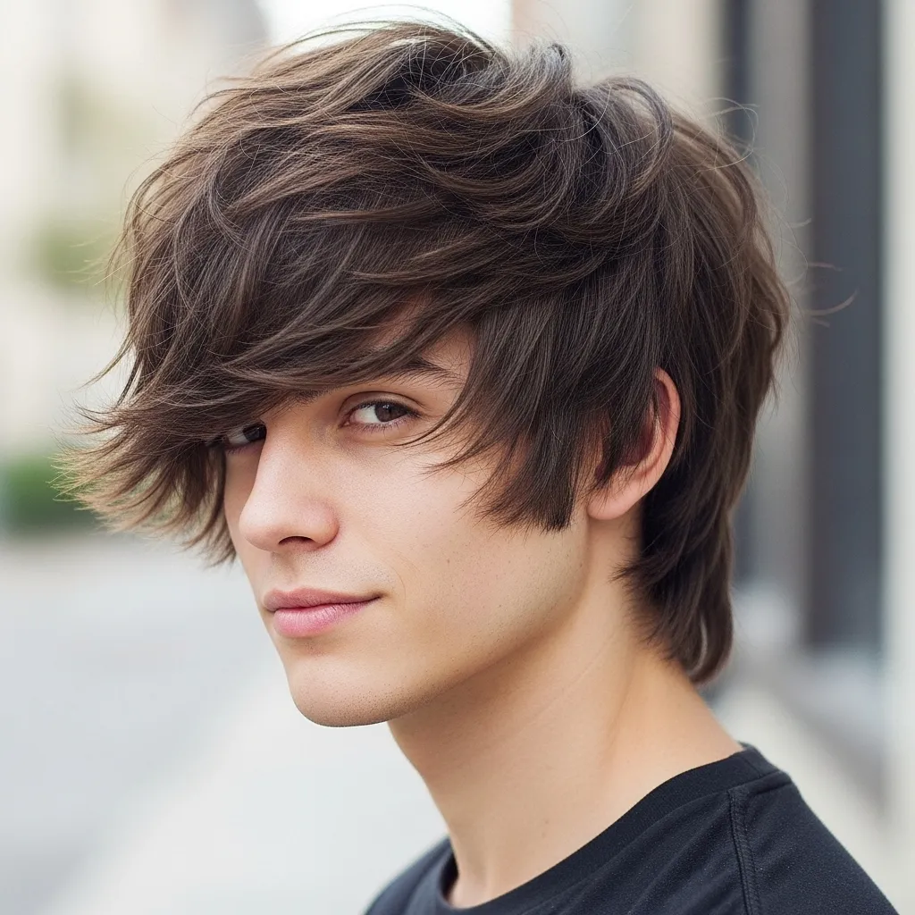Wolf Cut with Long Fringe