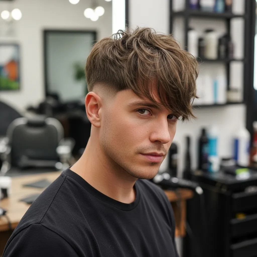 short wolf cut men