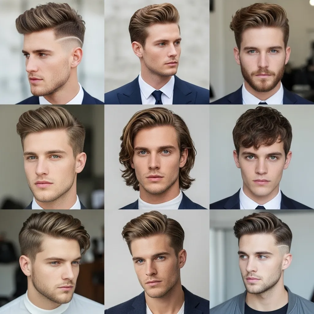 mens haircut long on top wavy hair