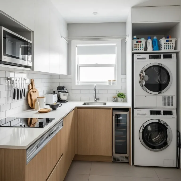 Cozinha Muito Pequena com Lavanderia: Ideias que Funcionam