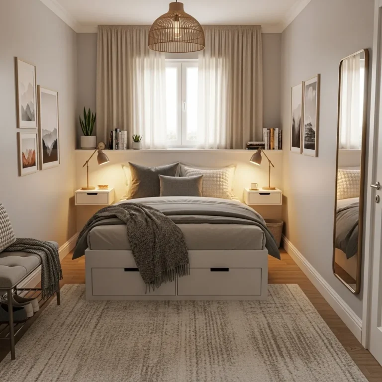 Ideias Criativas e Funcionais para Decorar um Quarto Pequeno de Casal com Conforto e Estilo