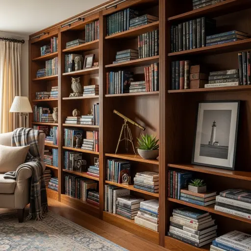 18 Diseños de Estante de Libros para Sala que Combinan Estilo y Funcionalidad