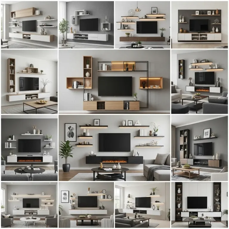 19 Diseños de Prateleira para Sala TV Modernas y Funcionales