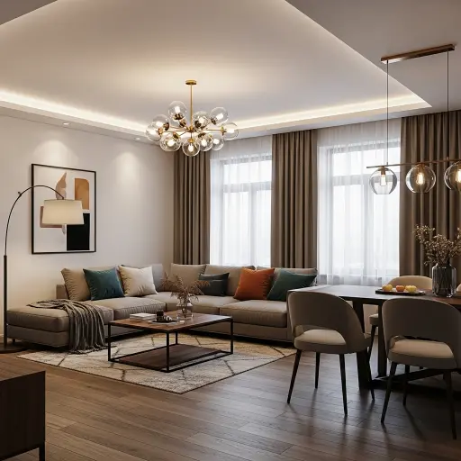 22 Ideas de Iluminación para Sala de Estar y Jantar Modernas y Acogedoras