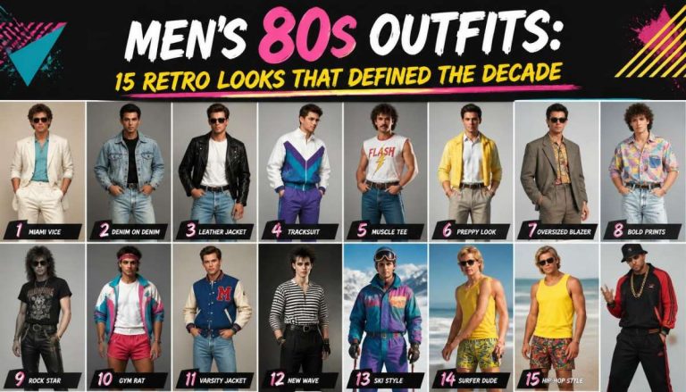 Men's 80s Outfits: 15 Retro Looks That Defined the Decade-Men's 80s Outfits