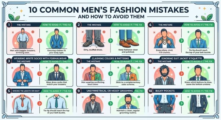 10 Common Men’s Fashion Mistakes and How to Avoid Them
